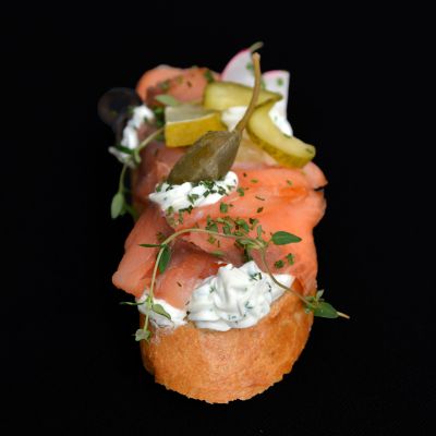 Lachsbrötchen